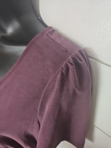 Lucky Brand Short Sleeve Blouse Very Soft Size Small Purple - Picture 5 of 12