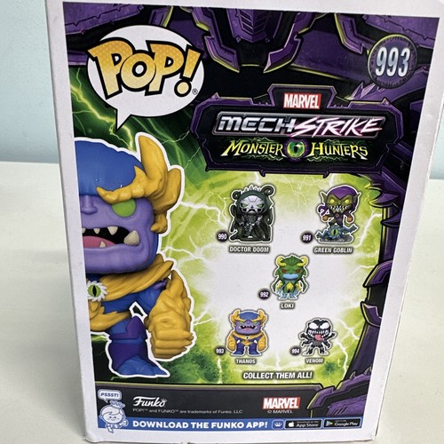 Funko Pop 993 Mech Strike Marvel Thanos (NEW, Box Top ripped off) Bobble-head - Picture 5 of 14