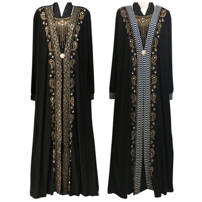 Negro ZANZEA Muslimah Mujeres Musulmanas de manga larga a cuadros bolsillo Comprobar Floaty Kaftan túnica del vestido maxi Abaya Negro ZANZEA Muslimah Mujeres Musulmanas de manga larga a cuadros bolsillo Comprobar Floaty Kaftan túnica del vestido maxi Abaya