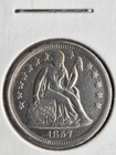 1857 10C Liberty Seated Dime - Nice