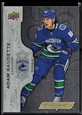2018-19 Upper Deck Engrained Black #99 Adam Gaudette RC 44/49