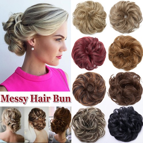 X-Large Updo Messy Bun Hairpiece Bobble Real Thick Scrunchie Fake Hair Extension
