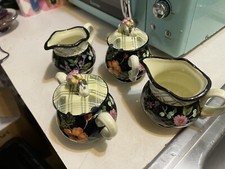 Hand Painted Tracy Porter Jardiniere Sugar and Creamer Set