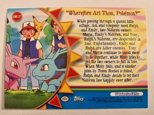 Tarjetas coleccionables Pokémon Topps 2000 serie 3 edición de animación de TV tú eliges envío y devolución gratuitos - Imagen 39 de 45