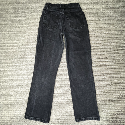 Abercrombie Size 25/0 Girls Youth Jeans 90s Ultra High Rise Denim Black - Picture 4 of 9