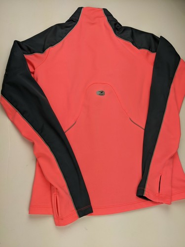 Sugoi Pullover Womens S Flamingo Pink Gray Quarter Zip Triathlon Finisher Sport - Picture 2 of 8