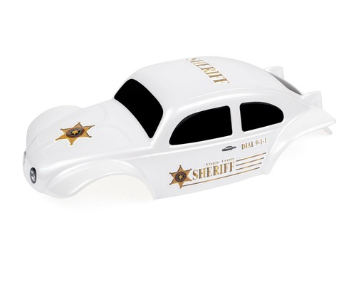 Custom Buggy Body Police Car White for HPI Savage Flux HP 1/8 VW Baja Shell - Picture 4 of 9