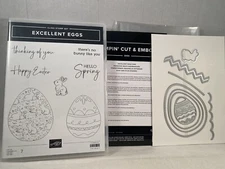 EXCELLENT EGGS Stamp Set EXCELLENT EGGS Dies Stampin Up Easter Hello Spring J24
