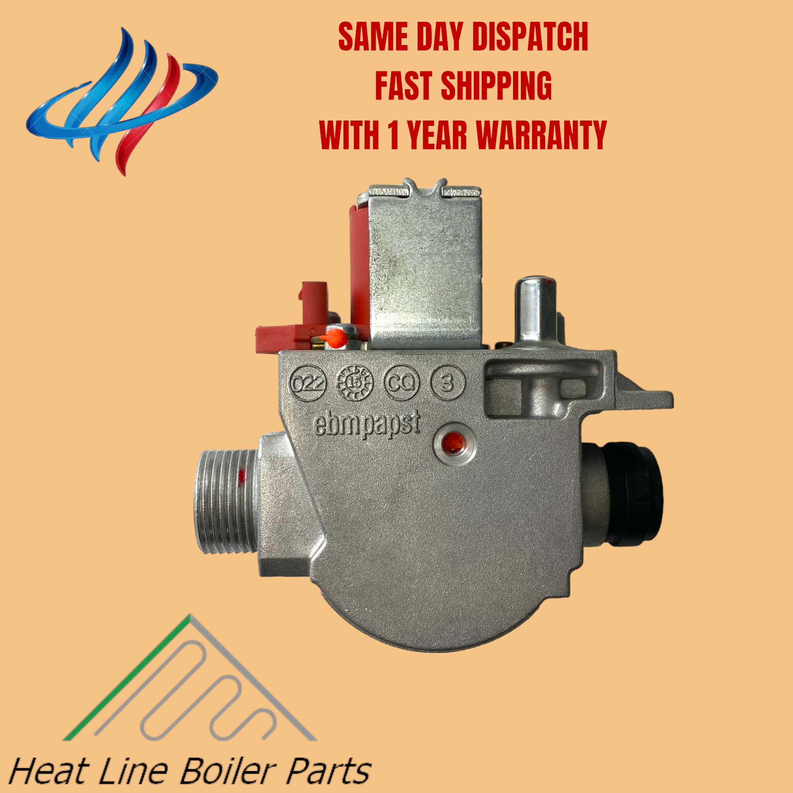 Viessmann Vitodens 100W WB1HA 30 35 KW System Erp Gas Valve  7849854