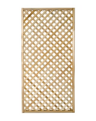 Diamant Rankgitter Panel - 6 Fuß x 3 Fuß Close Gitter Garten Bildschirm, Holz behandelt