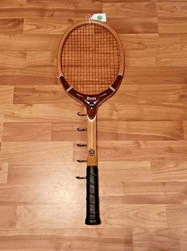 Vintage TAD Davis Hi-Point Wood Tennis Racket Racquet 4M Good