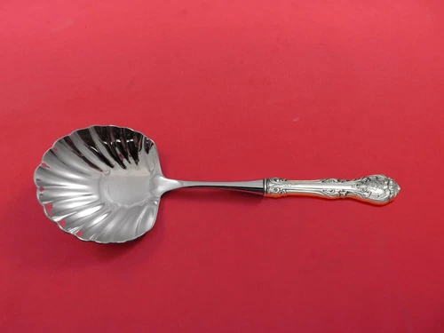 King Edward by Gorham Sterling Silver Berry Spoon with shell bowl HH WS Custom