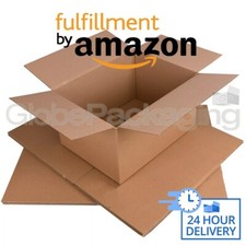 50 x AMAZON FBA STANDARD PARCEL MAX SIZE 45x34x26cm POSTAL CARDBOARD BOXES 24HRS