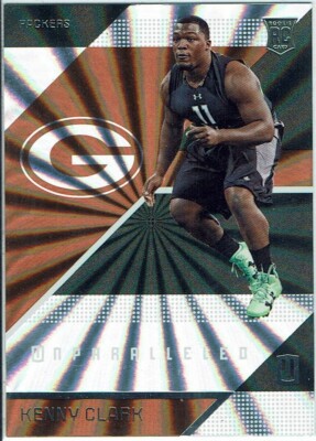 Panini Unparalleled Football 2016 Karte Rookie Card No. 177 Kenny Clark