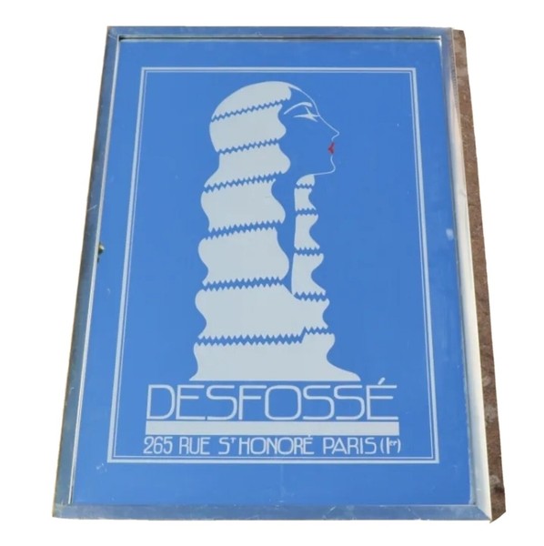 ESPEJO PUBLICITARIO DE LA PELUQUERÍA DESFOSSÉ 295 RUE ST HONORE PARIS FRECH LADY