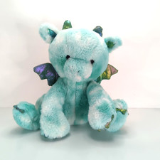FAO Schwarz Glow Brights Dragon Plush 12" LED Lights with Sound Stuffed Toy Used