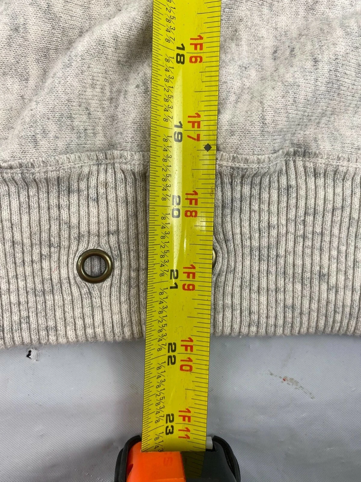 OFF WHITE American Eagle Outfitters taglia S felpa con cappuccio cropped con tasca manica rilassata