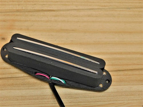 G.M. Hot Railcasters Black Strat Sized Humbucker Rail pickups Alnico 5 - Picture 5 of 7
