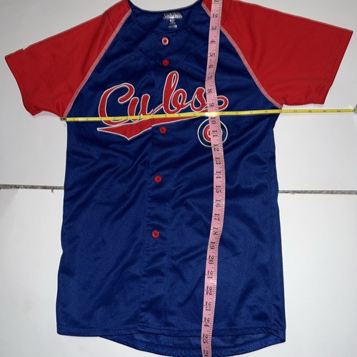CHICAGO CUBS BLANK JERSEY KIDS MEDIUM Stitches Cubs BLUE Red - Picture 17 of 20