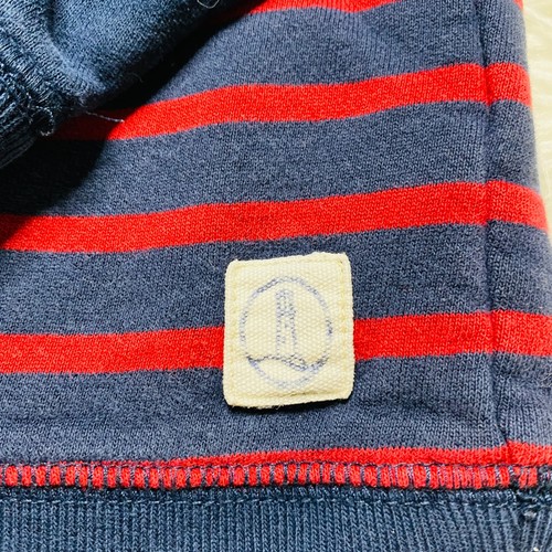 Lands End Kids Sweatshirt Size Small Nautical Striped Crewneck Pullover - Picture 12 of 12