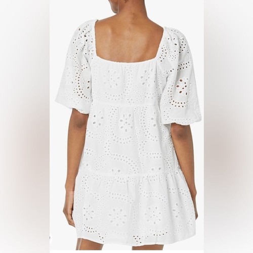 Sanctuary Weekend Eyelet Babydoll Dress White - Picture 2 of 5