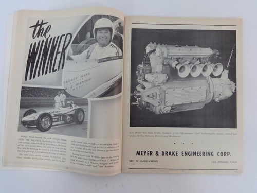 1963 Indianapolis 500 Program Parnelli Jones Watson/Offy Chrysler 300 Sam Hanks - Picture 6 of 12