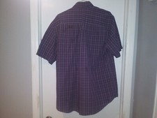 Mens Van Heusen Short Sleeve Button Down Shirt NO IRON