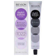 Revlon Nutri Color Cream - 1022 Intense Platinum for Unisex - 3.3 oz Hair Color