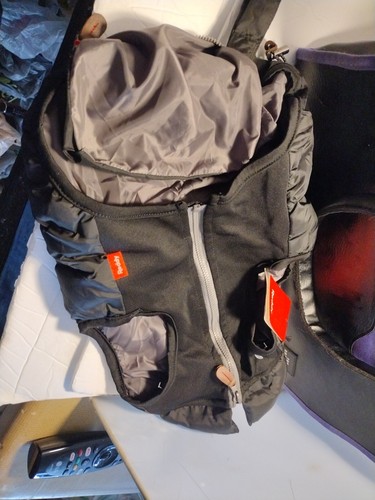 SHARPER IMAGE Pet Dog Carrier Black Tote Mesh 17x12x9” BONUS PUFFER JACKET NEW - Picture 6 of 12