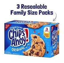3pk CHIPS AHOY Chocolate Chip Cookies, Family Size Fast Shipping