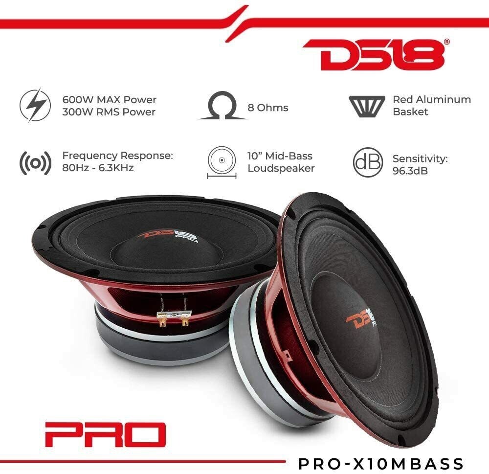 DS18 PRO-X10MBASS 10