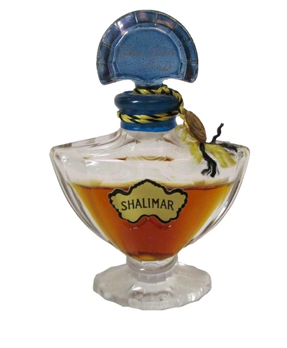 Vintage Shalimar Parfum Guerlain .5 oz Batwing Collectible Bottle