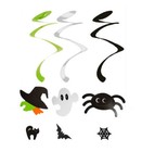 Halloween Hanging Swirl Decorations - 3 Strings Party Prismatic Dangler Ceiling