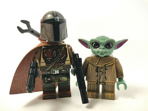 Baby Yoda Mandalorian Mini Figure Star Wars Jedi Toy Gift Fit