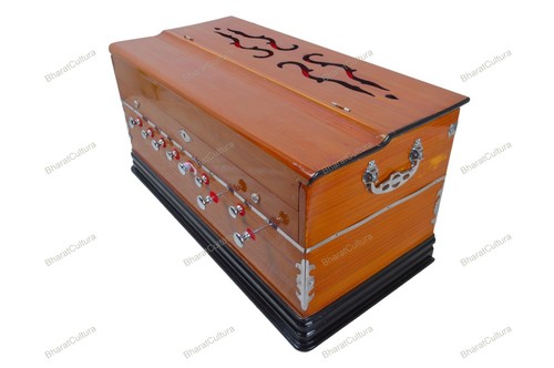 3.5 Oktave 9 Stopper Liegend Stil Harmonium Baja Mit Kupplung Bass Stecker Holz - Bild 15 von 18