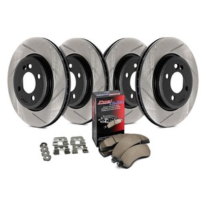 For-Saab-9-3-2006-2011-StopTech-934-38008-Street-Slotted-Front-amp-Rear-Brake-Kit