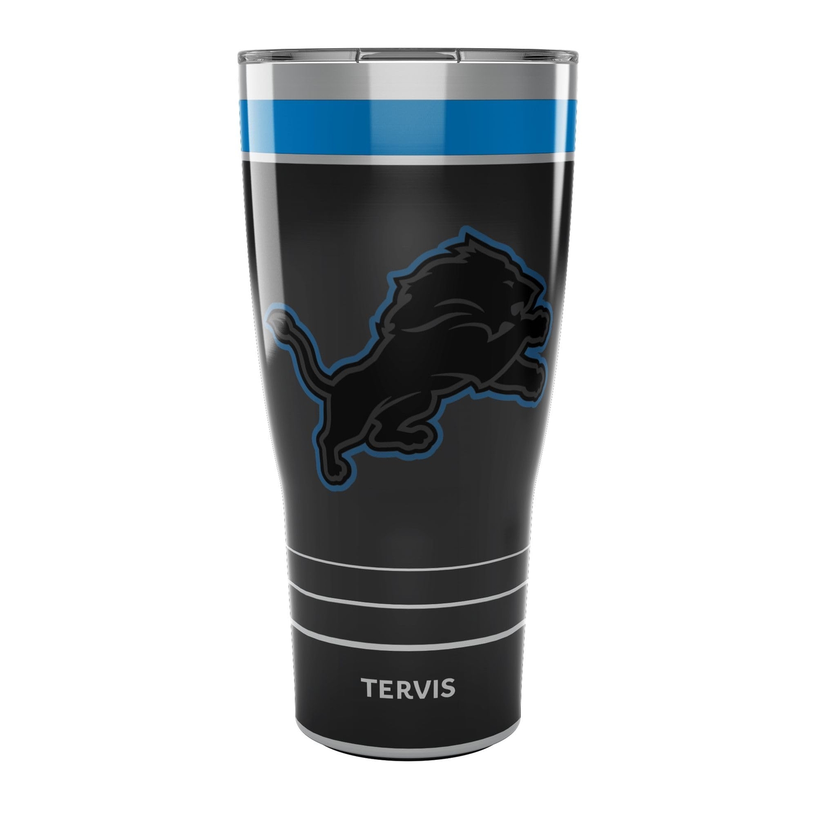 Insulated Triple-Walled Detroit Lions Night Game Travel Tumbler for NFL Fans