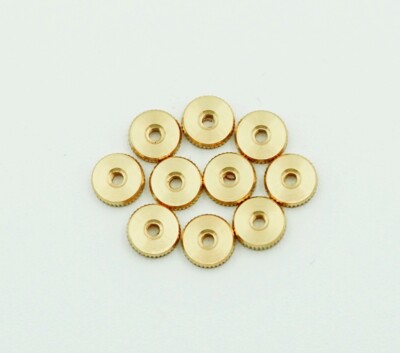 Kieninger Clock Hand Nut  7.5 mm 5/16'' Brass 10 PACK Fits Mechanical Movement