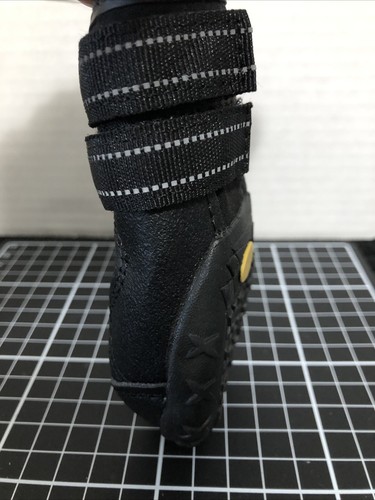 PitPet wasserdichte schwarze Hundeschuhe 4er Set verstellbare Riemen reflektierend Größe 5 - Bild 7 von 10