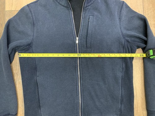 Lululemon Herren Zip Hoodie Sweatshirt MEDIUM Navy Blau Streetwear Outdoor - Bild 2 von 13