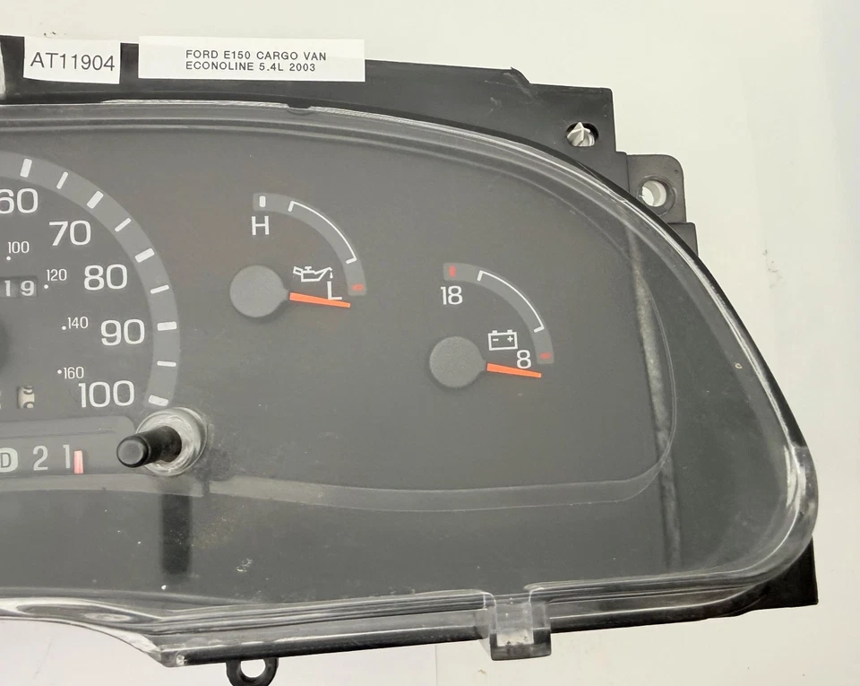 Medidores de cuadro de instrumentos velocímetro furgoneta de carga Ford E150 E250 E350 OEM 01-03 Foto 4 de 4