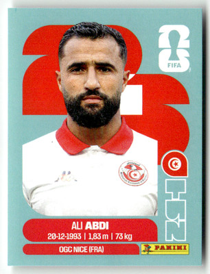 Panini 2026 World Cup Amerika WM Sticker No. TUN 7 Ali Abdi Tunesien