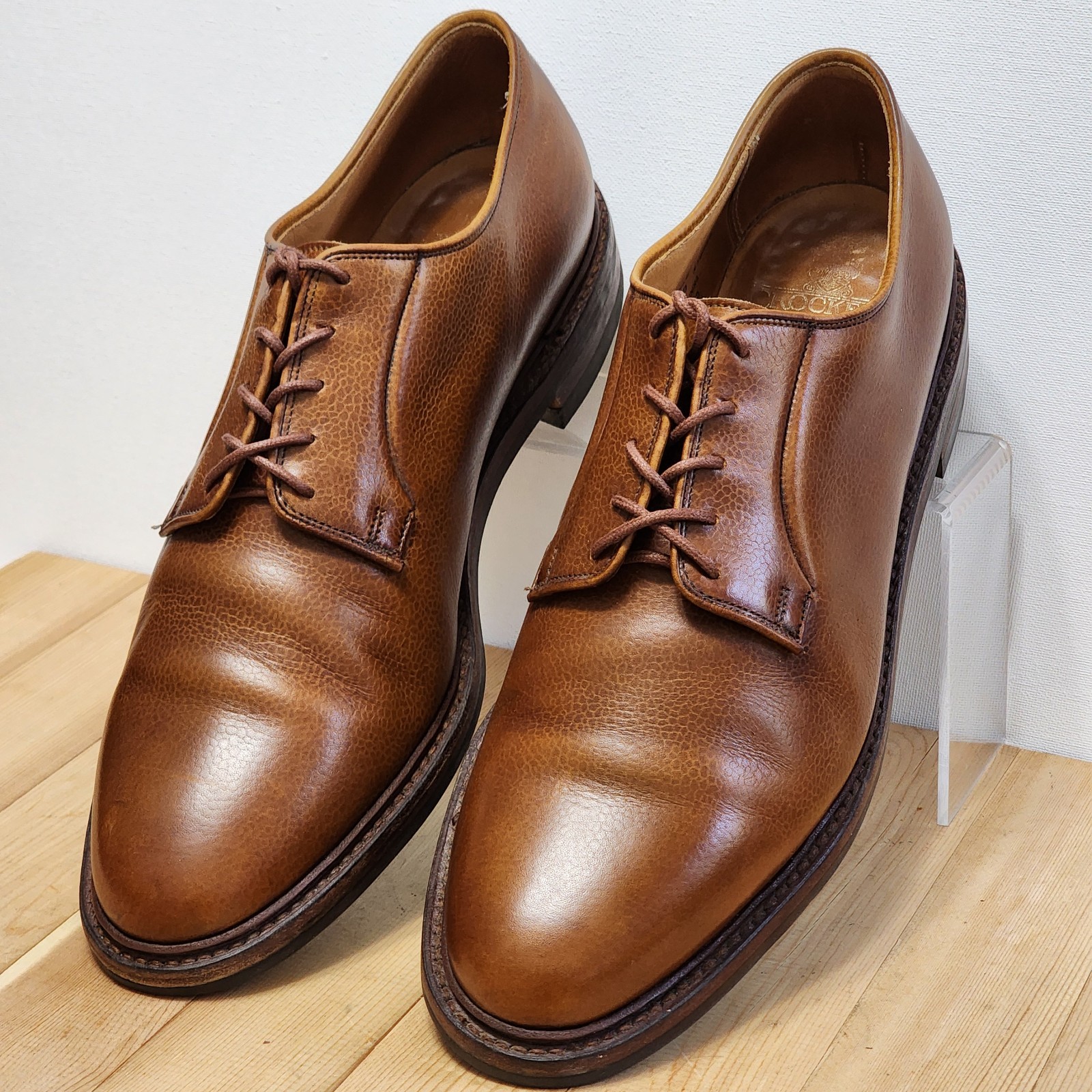 Vintage Crockett & Jones CARLISLE Tan Derby Blucher 14-D (US) #7973