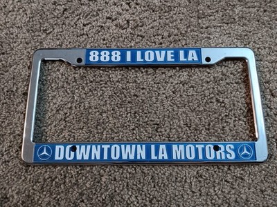 Mercedes-Benz of Los Angeles Downtown LA Car Dealer Plastic License Plate Frame