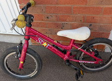 Carrera Star 14 Kids Bike 1st Bike Dark Red Yellow Used 14" Wheels