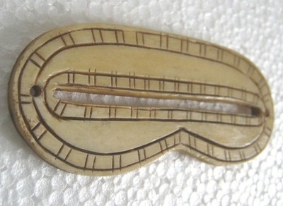 ANTIQUE OLD BONE SNOW GOGGLES FINE DESIGN HAND MADE