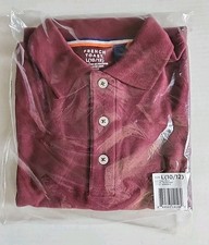 French Toast Boys Short Sleeve Polo School Uniform Burgundy Size Large