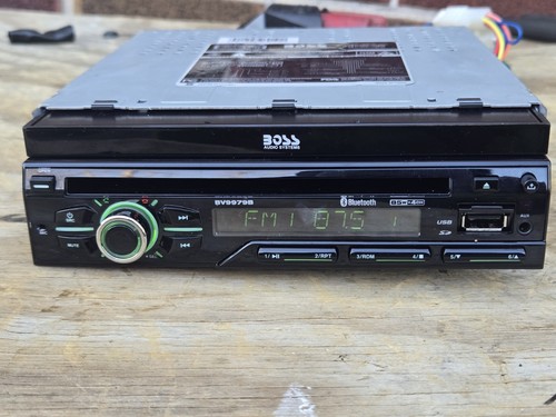 BOSS BV9976B 1 DIN CAR DVD/CD PLAYER 7 MONITOR USB BLUETOOTH COLOR CHANGING FACE - Picture 6 of 17