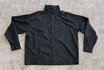 Nike Sportswear Tech Pack Woven Black Long-Sleeve Shirt DX0205-010 Mens Size XL
