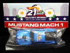 Hot Wheels Ford Mustang Mach 1 2021 Collectors Nationals Convention Car Blue
